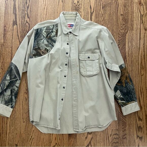 Mens Shooting Hunting Sporting Shirt sz XL Heavyweight  100% cotton - Picture 1 of 3